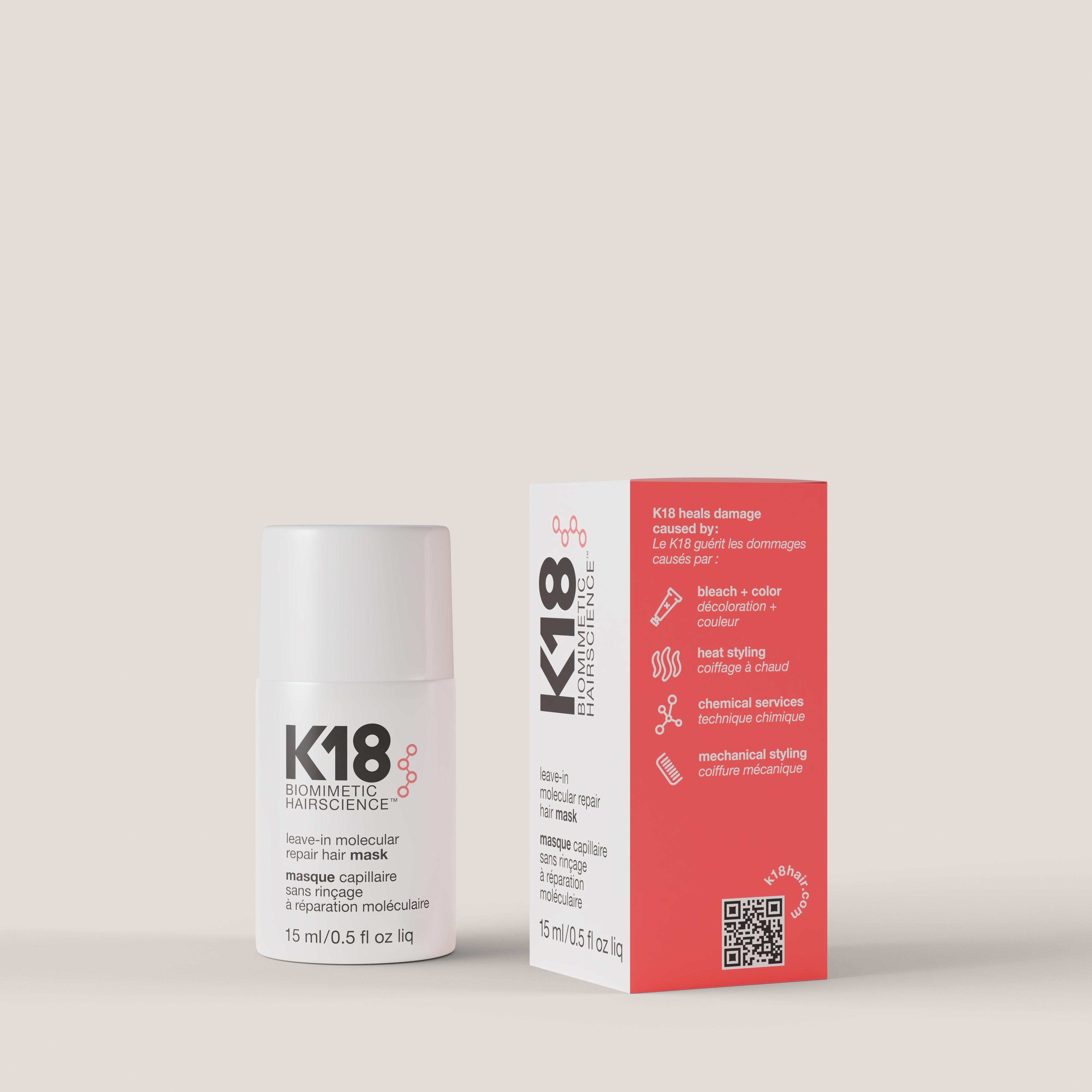 K18 Leave-in Molecular Repair Hair Mask 15ml – Platinum Expert Hair
