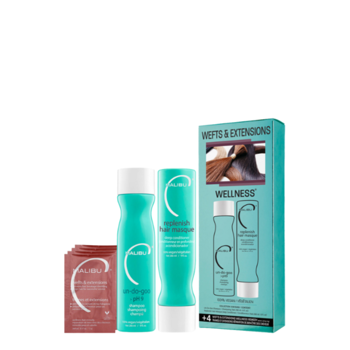 Malibu C Wefts & Extensions Wellness Collection Set